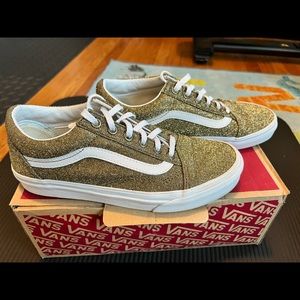Gold Sparkle Old Skool Vans ✨Special edition for Madewell size 7.5